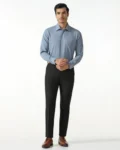 Blue_Non_Iron_Textured_Shirt_Relay-MS014555B1-image1
